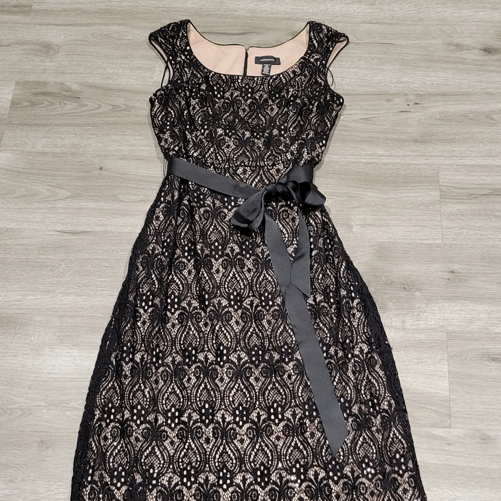 Black lace gown